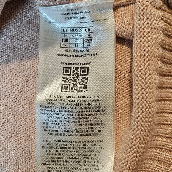 Guess Women's Long Sleeve Rhinestone Knit Sweater - Size 14 - Picture 7 of 7